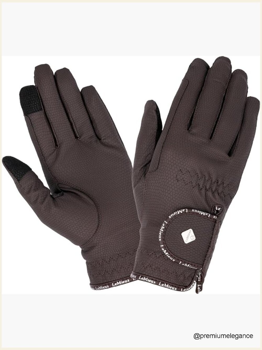 Leather Riding Gloves - Touch Screen - Breathable - XLarge